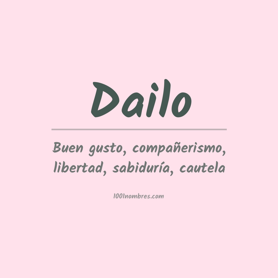 Significado del nombre Dailo