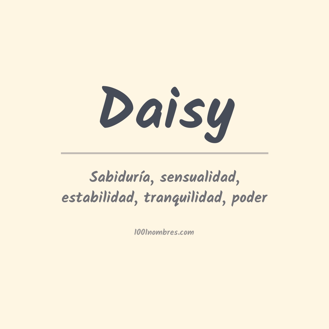 Significado del nombre Daisy