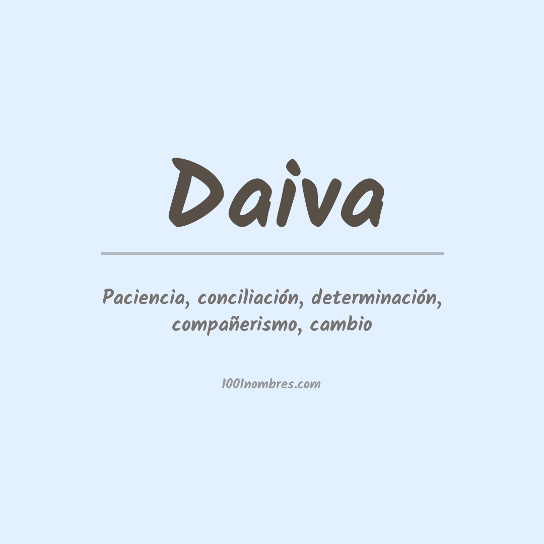 Significado del nombre Daiva