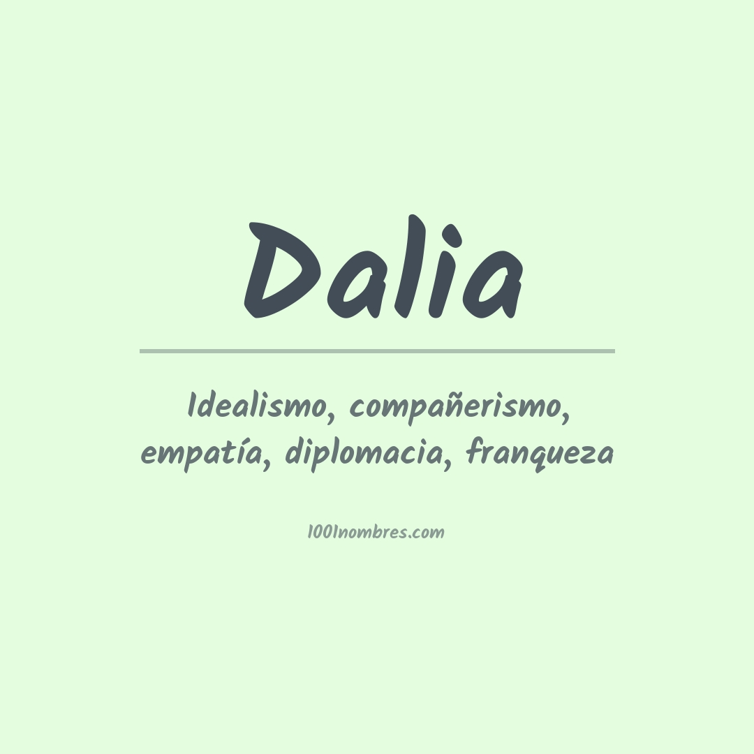 Significado del nombre Dalia