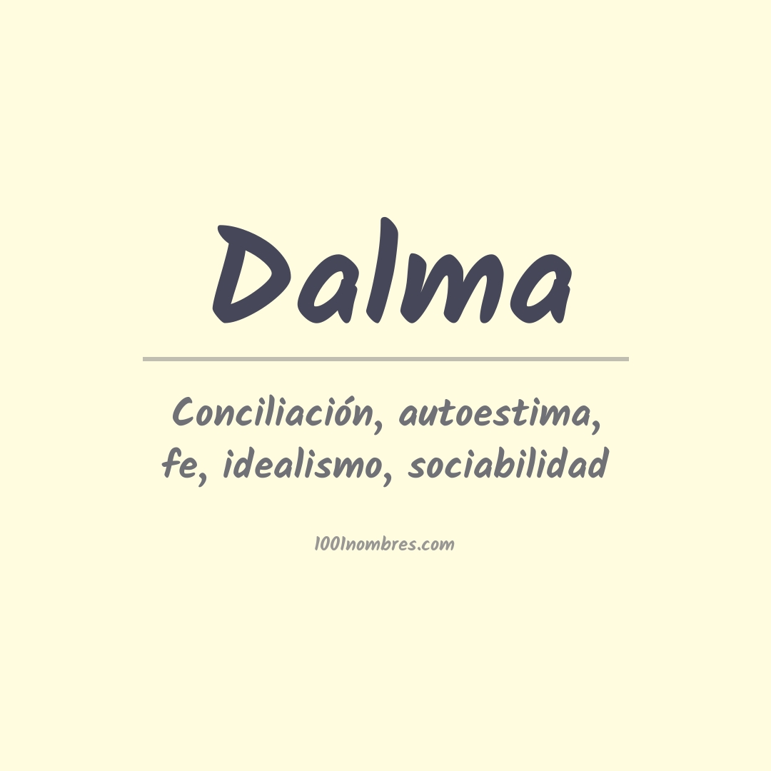 Significado del nombre Dalma