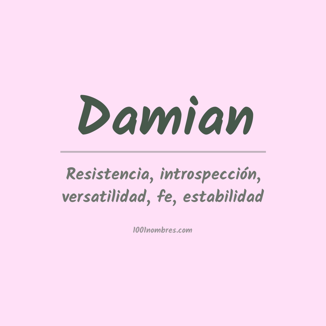 Significado del nombre Damian