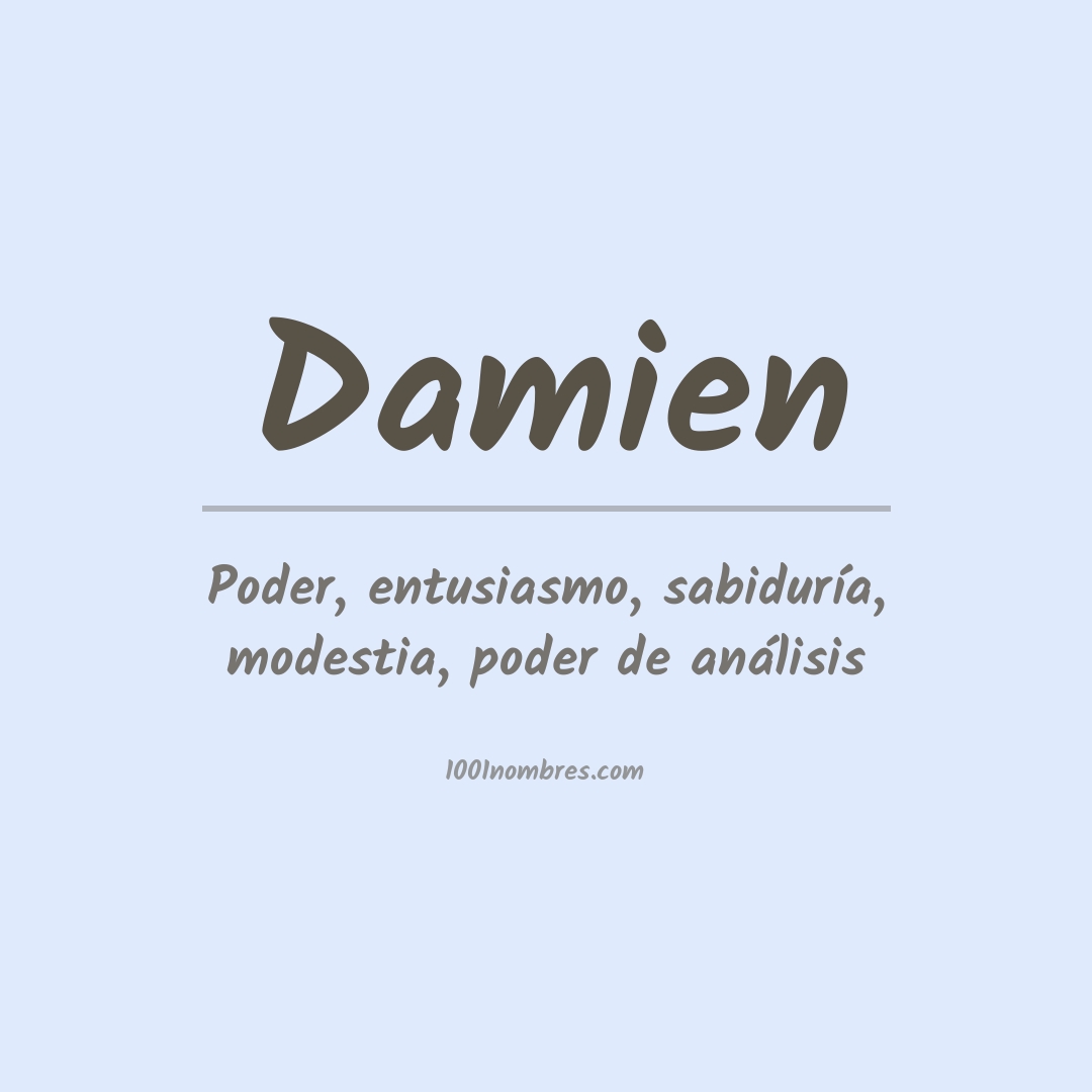 Significado del nombre Damien