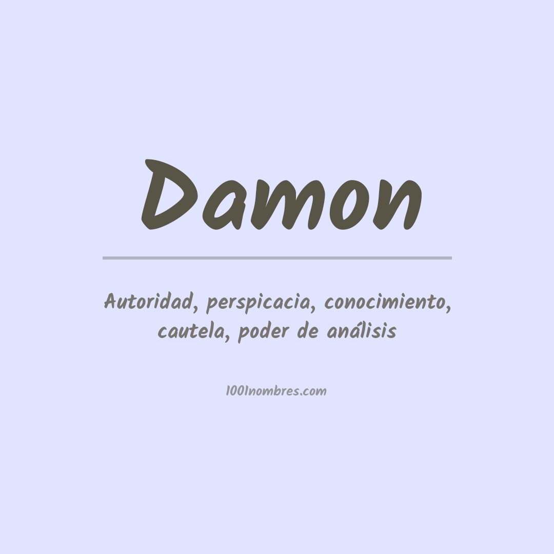 Significado del nombre Damon
