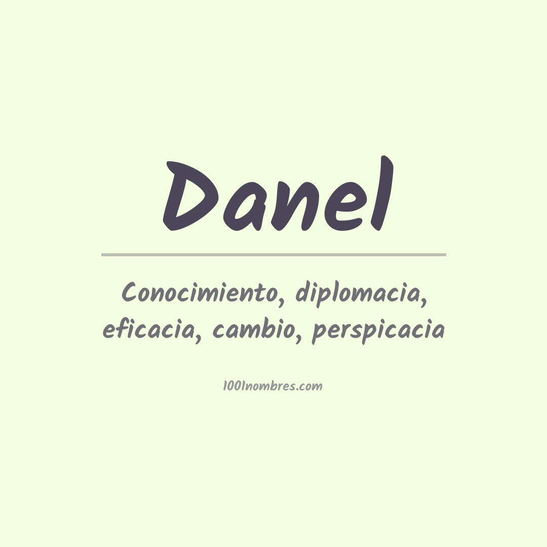 Significado del nombre Danel