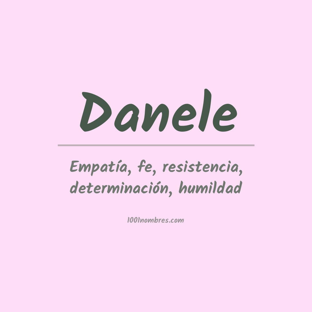 Significado del nombre Danele