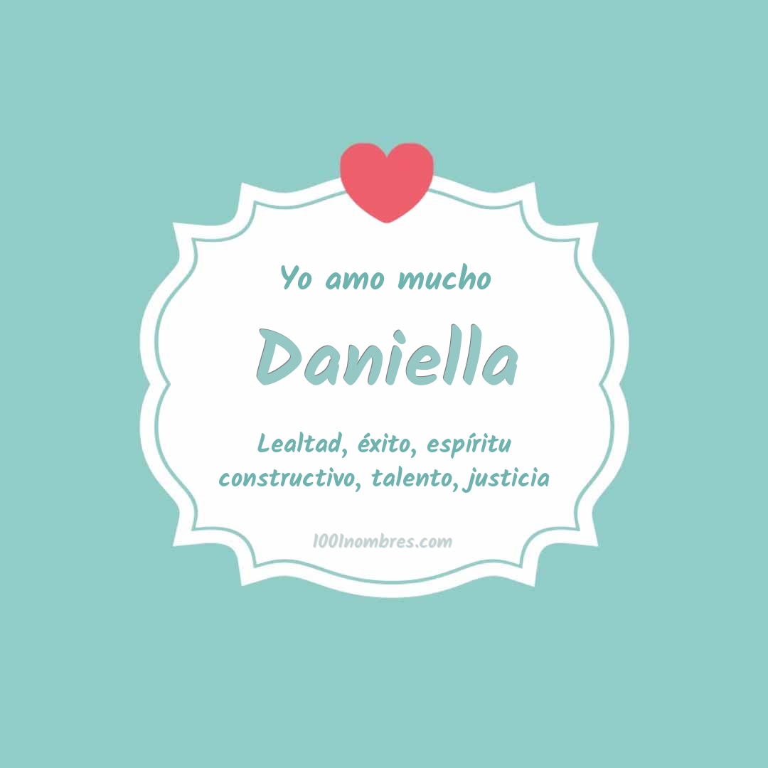 Yo amo mucho Daniella