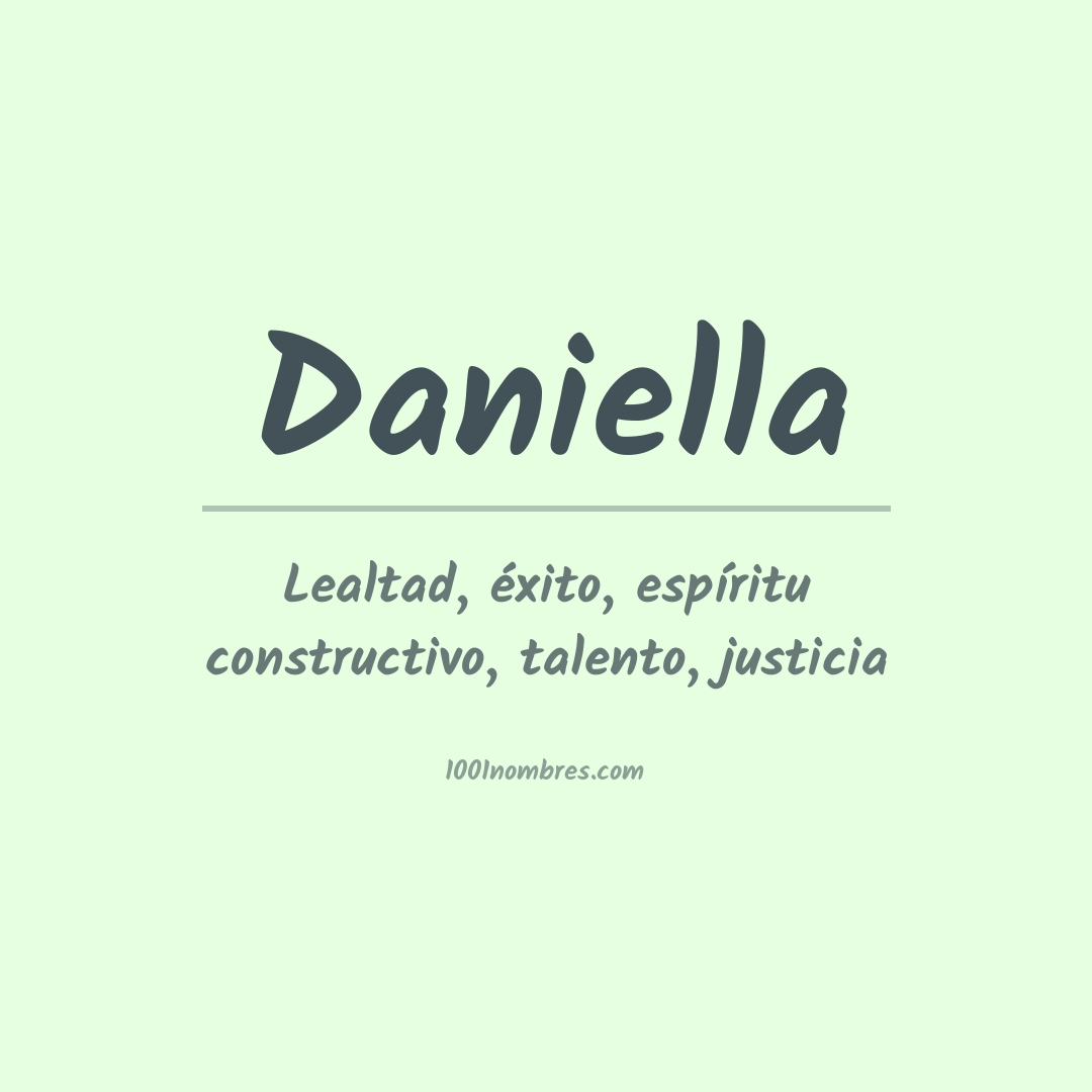 Significado del nombre Daniella