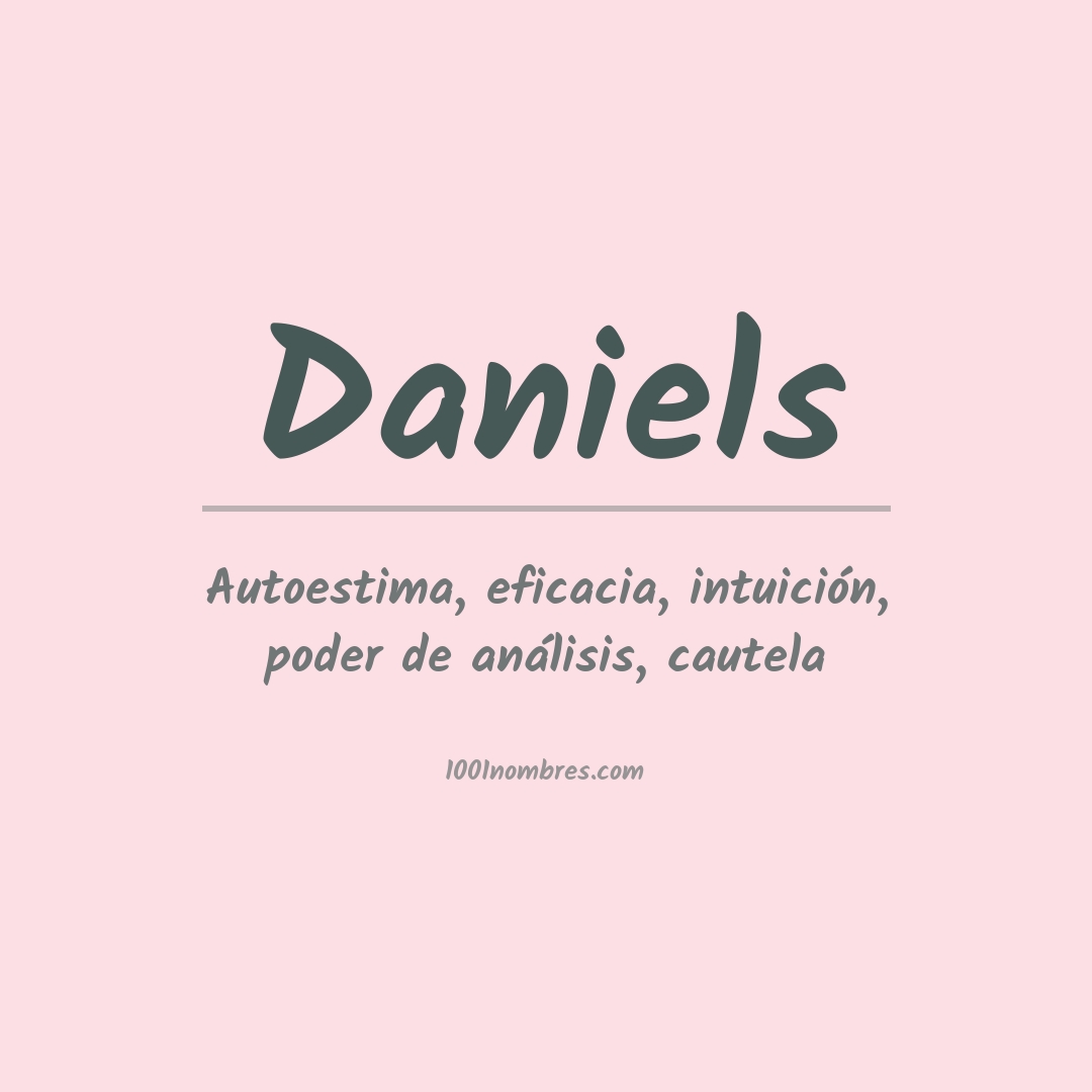 Significado del nombre Daniels