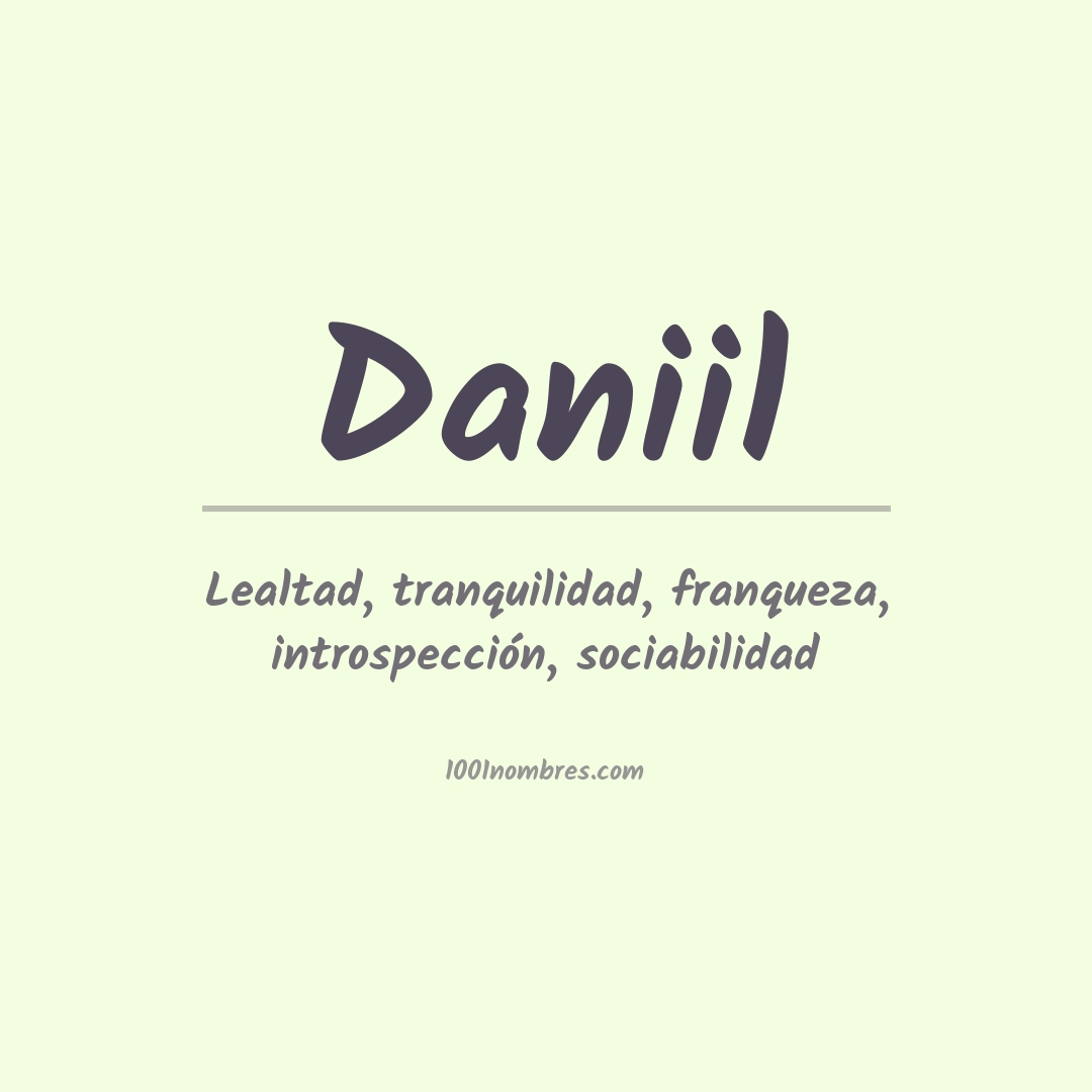 Significado del nombre Daniil Significado del nombre Daniil