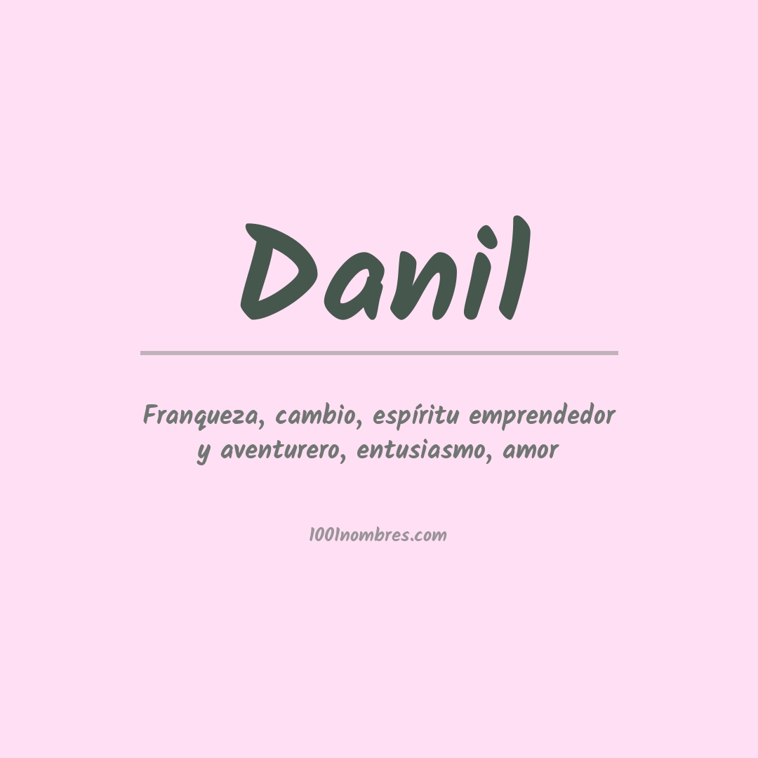 Significado del nombre Danil