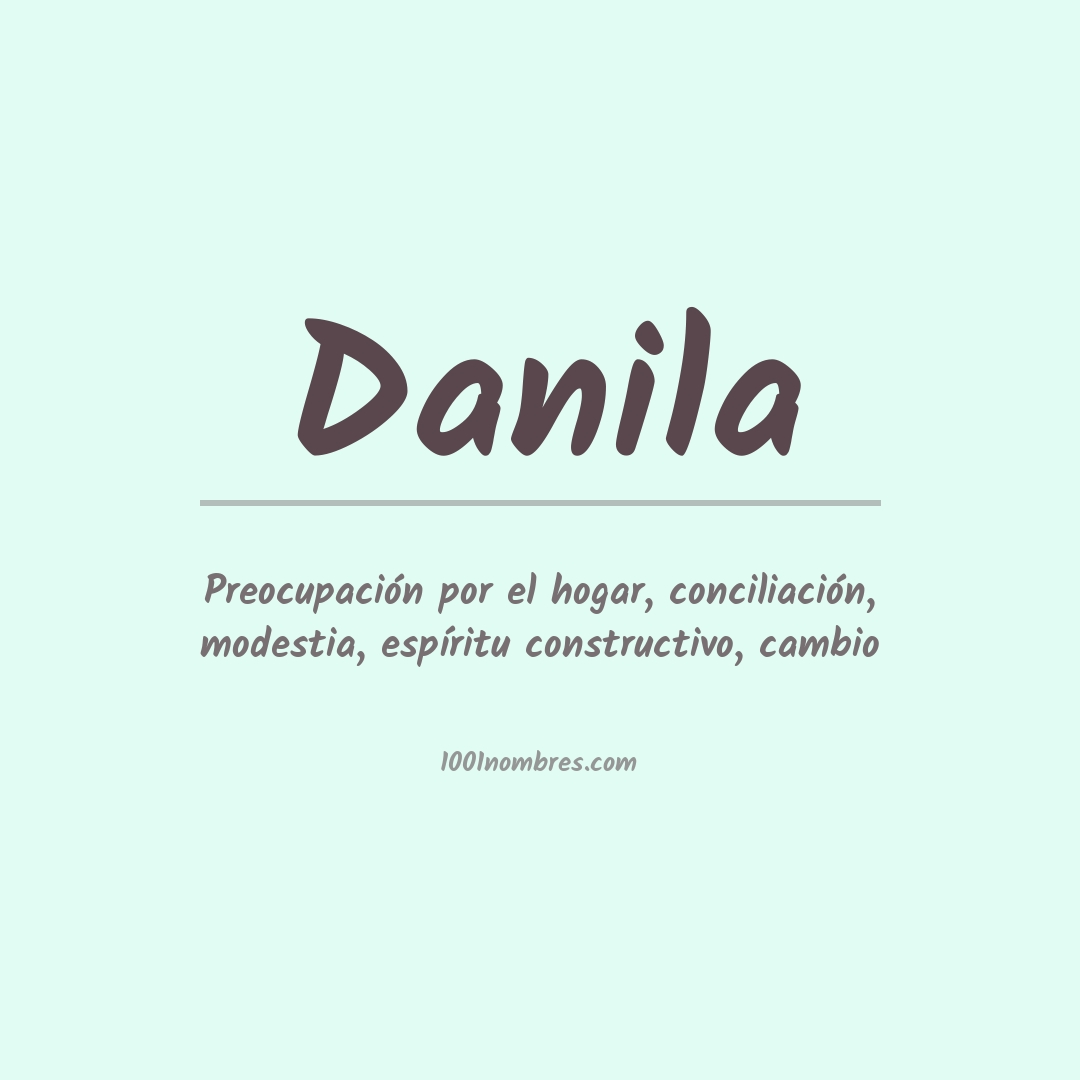 Significado del nombre Danila