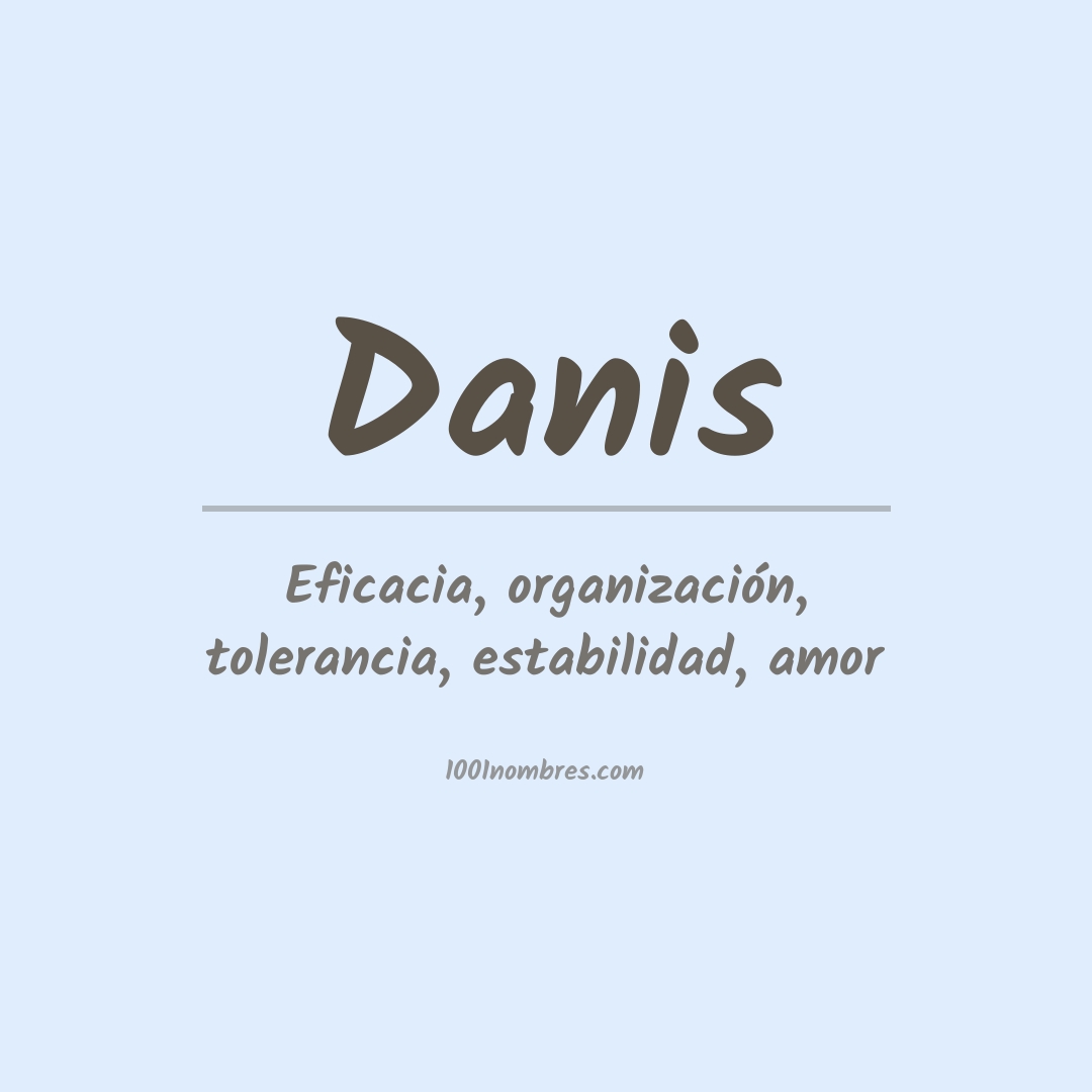 Significado del nombre Danis