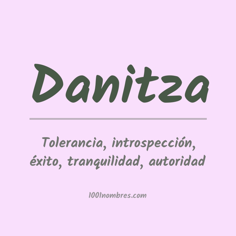 Significado del nombre Danitza