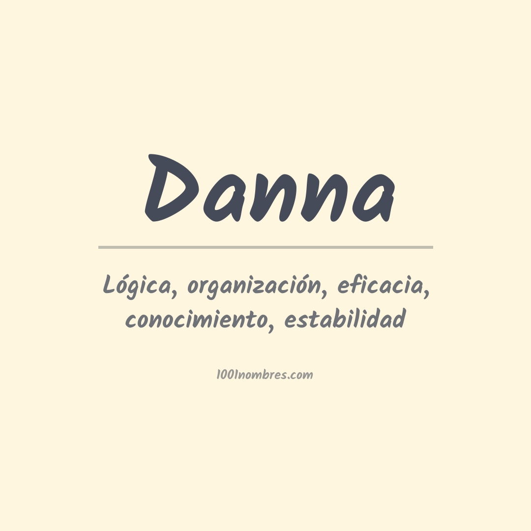 Significado del nombre Danna