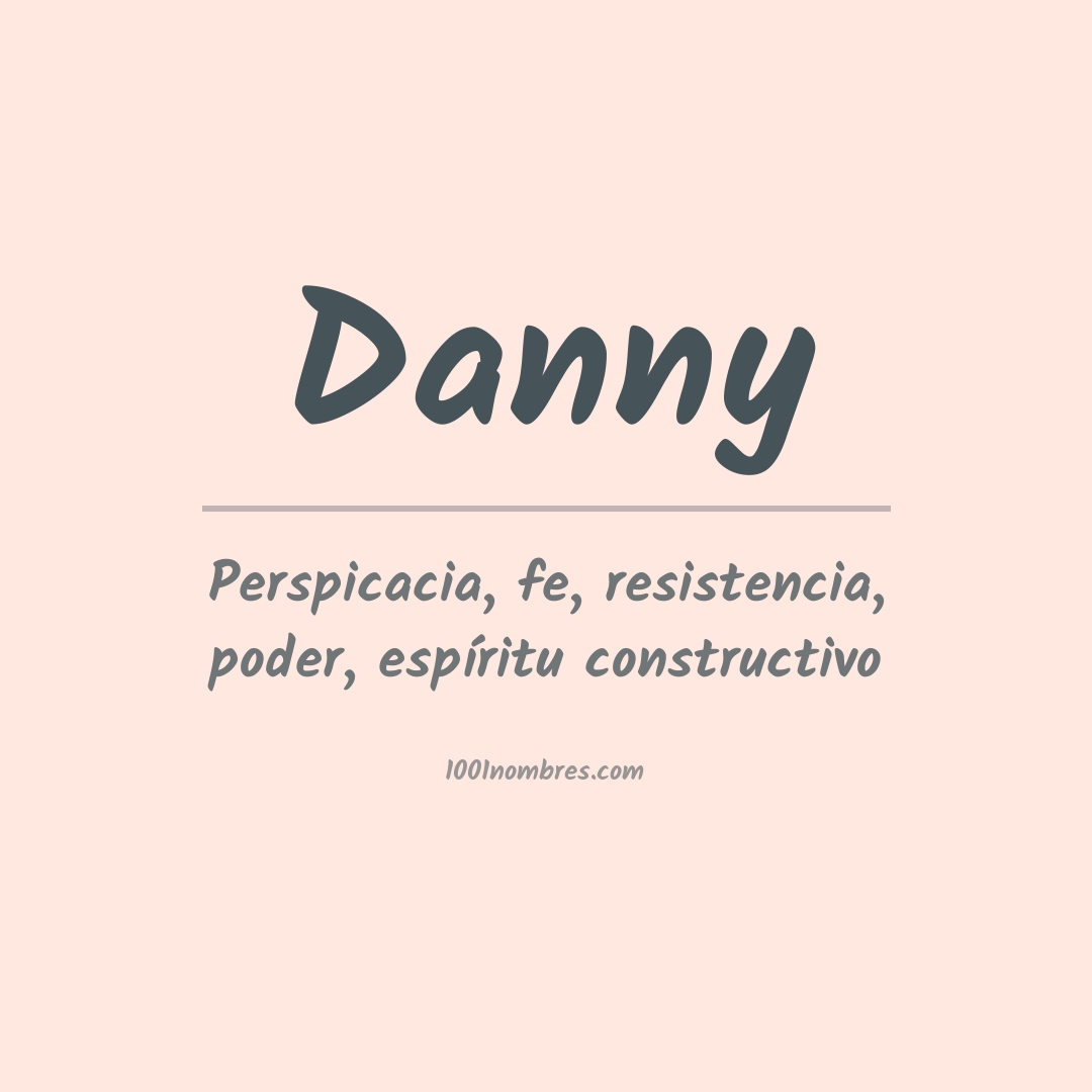 Significado del nombre Danny