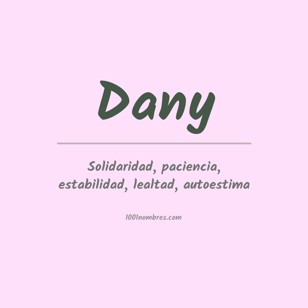 Significado del nombre Dany