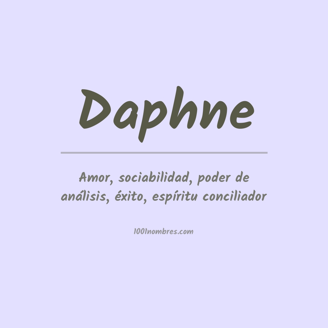 Significado del nombre Daphne