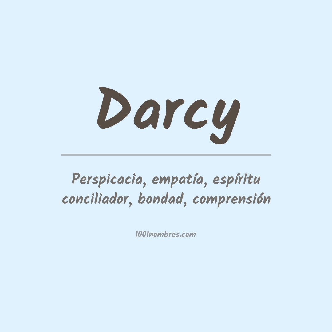 Significado del nombre Darcy