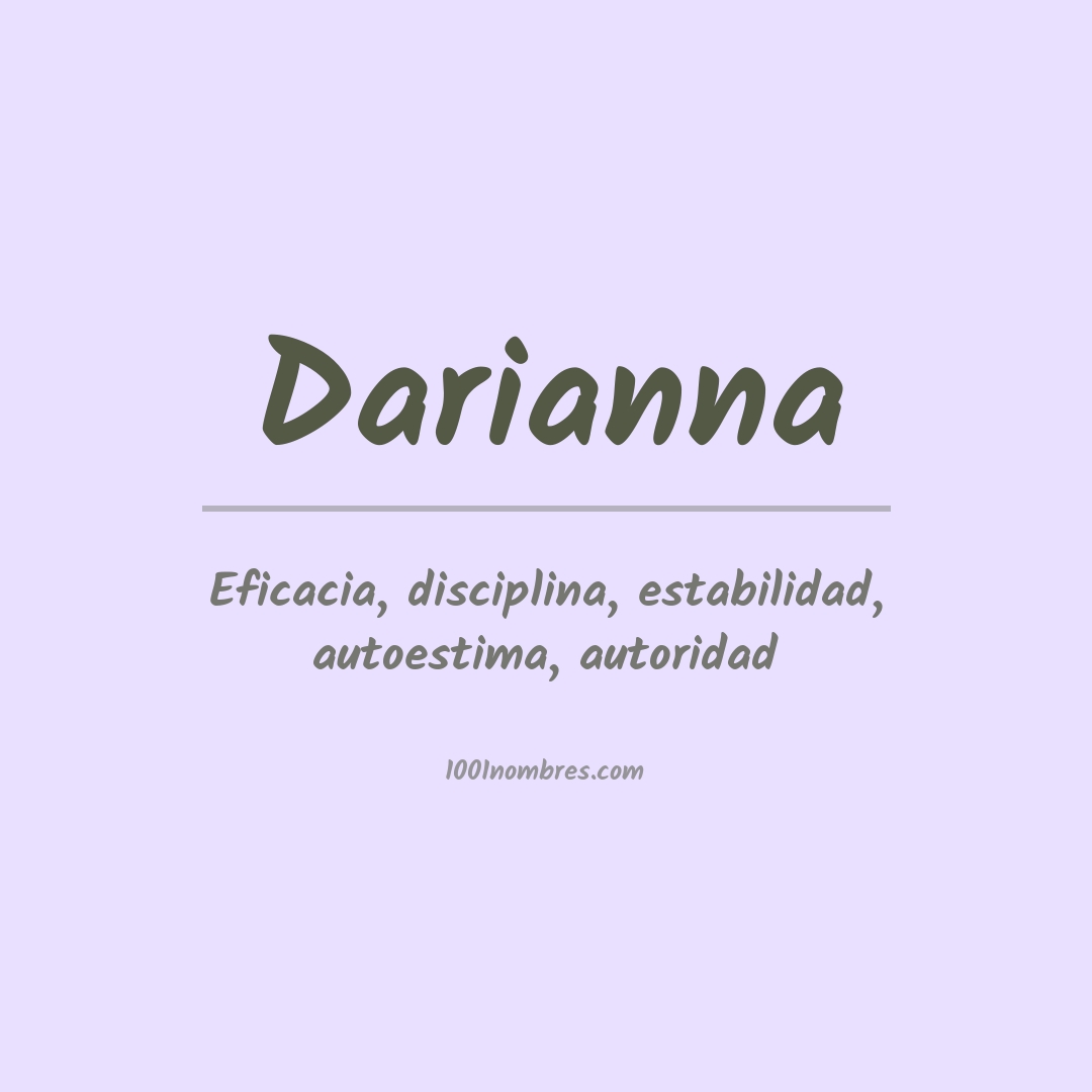 Significado del nombre Darianna Significado del nombre Darianna