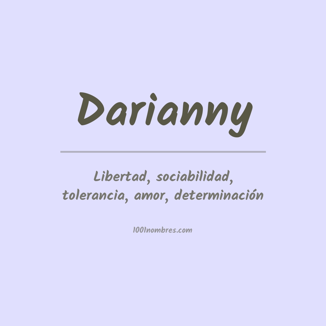 Significado del nombre Darianny