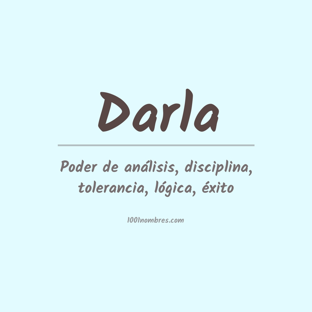 Significado del nombre Darla