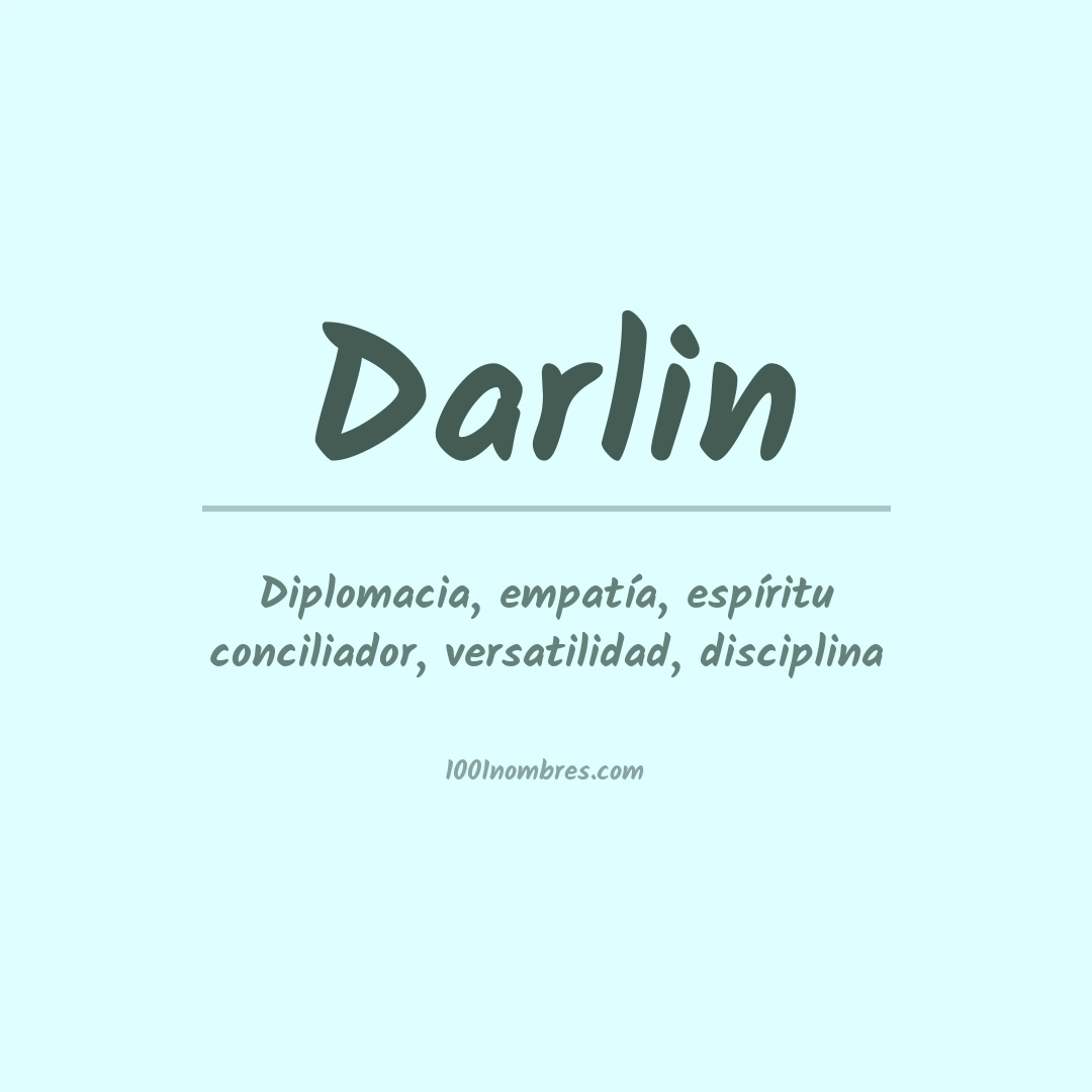 Significado del nombre Darlin