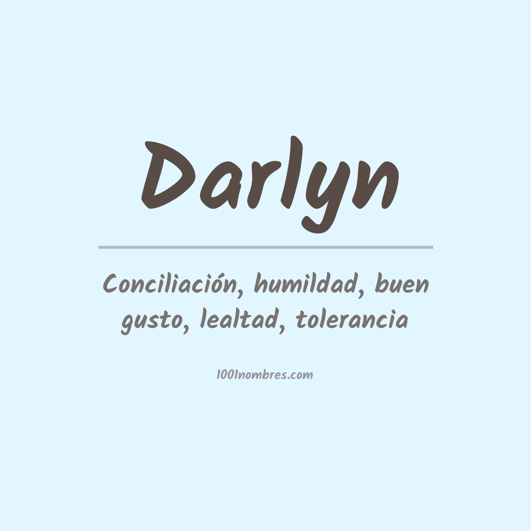 Significado del nombre Darlyn