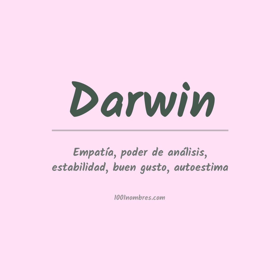 Significado del nombre Darwin