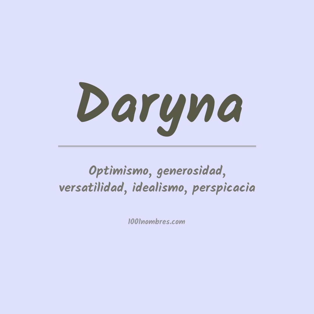 Significado del nombre Daryna