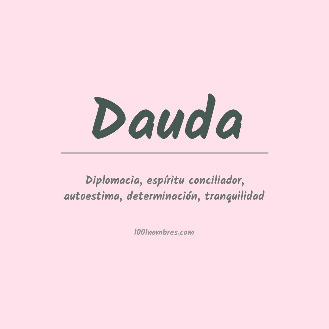 Significado del nombre Dauda