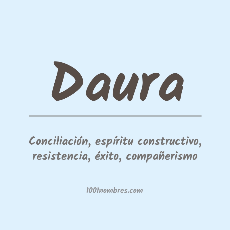 Significado del nombre Daura Significado del nombre Daura
