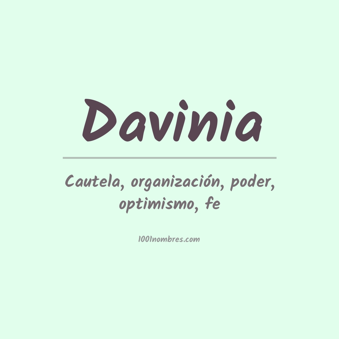 Significado del nombre Davinia