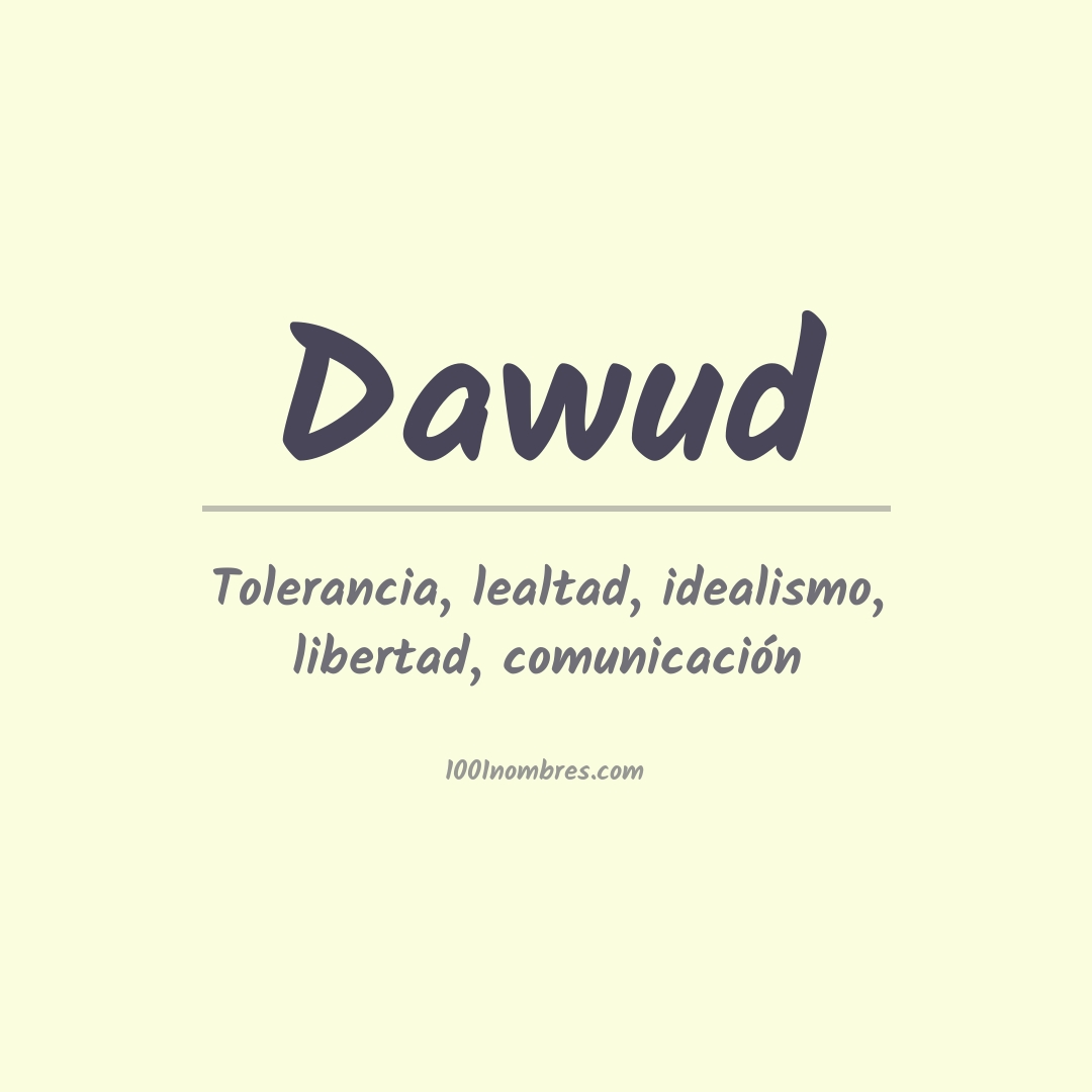 Significado del nombre Dawud Significado del nombre Dawud
