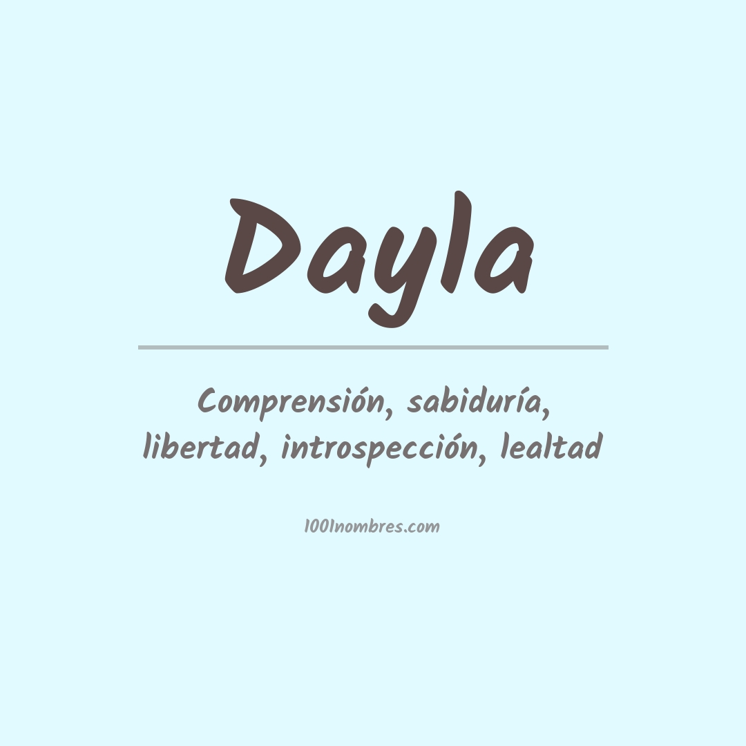 Significado del nombre Dayla