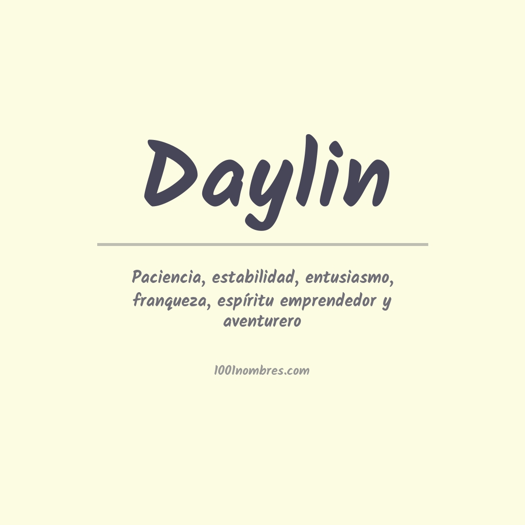 Significado del nombre Daylin