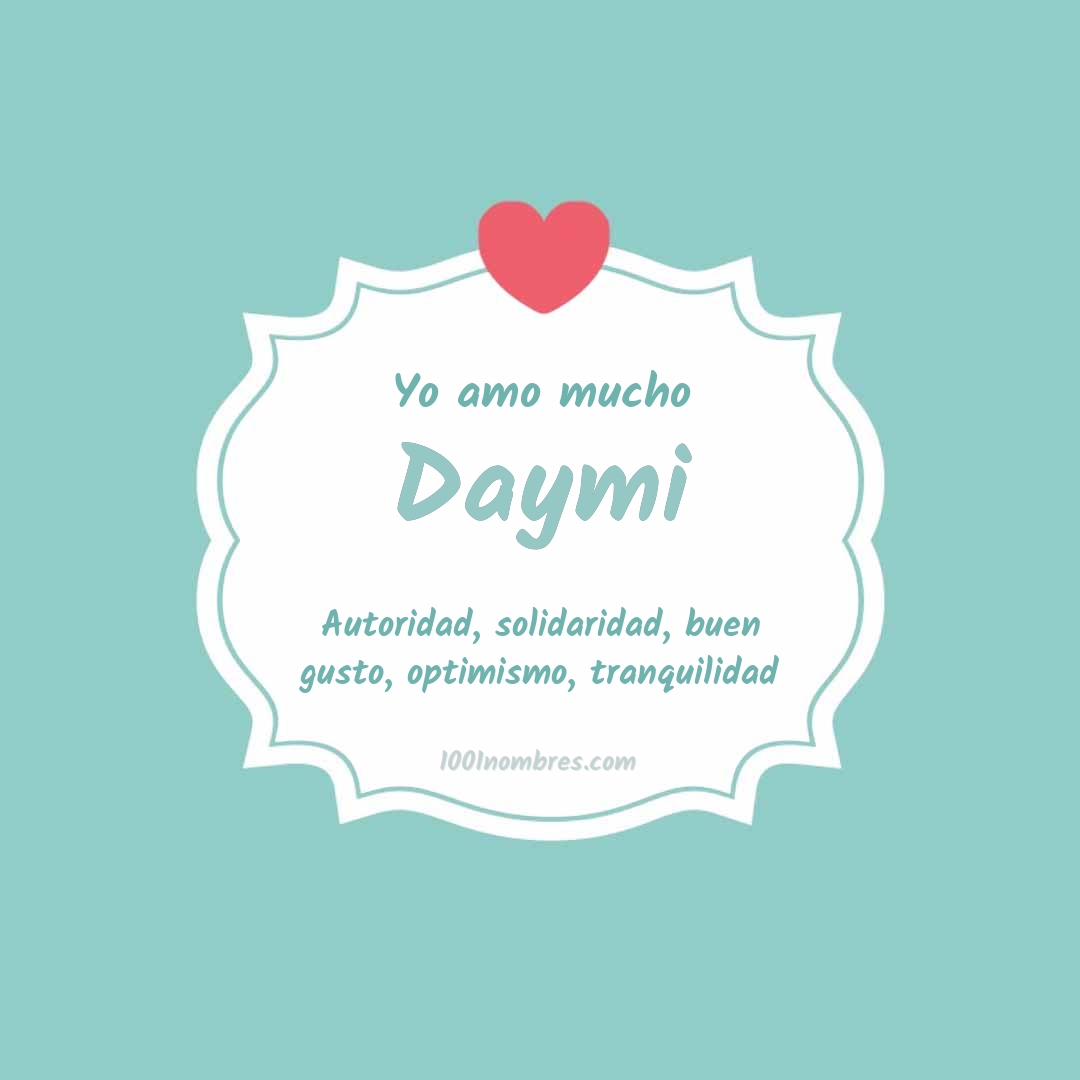 Yo amo mucho Daymi