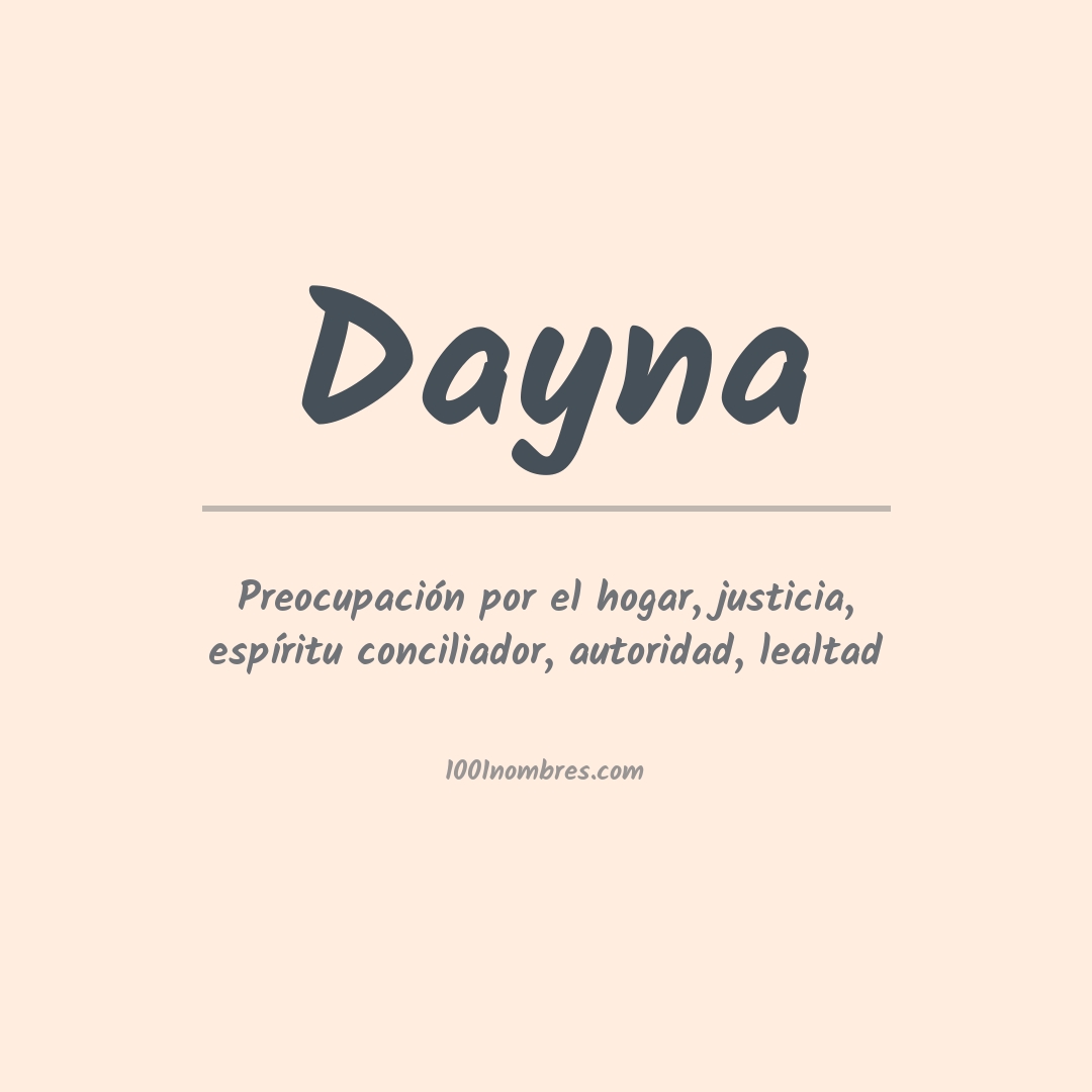 Significado del nombre Dayna