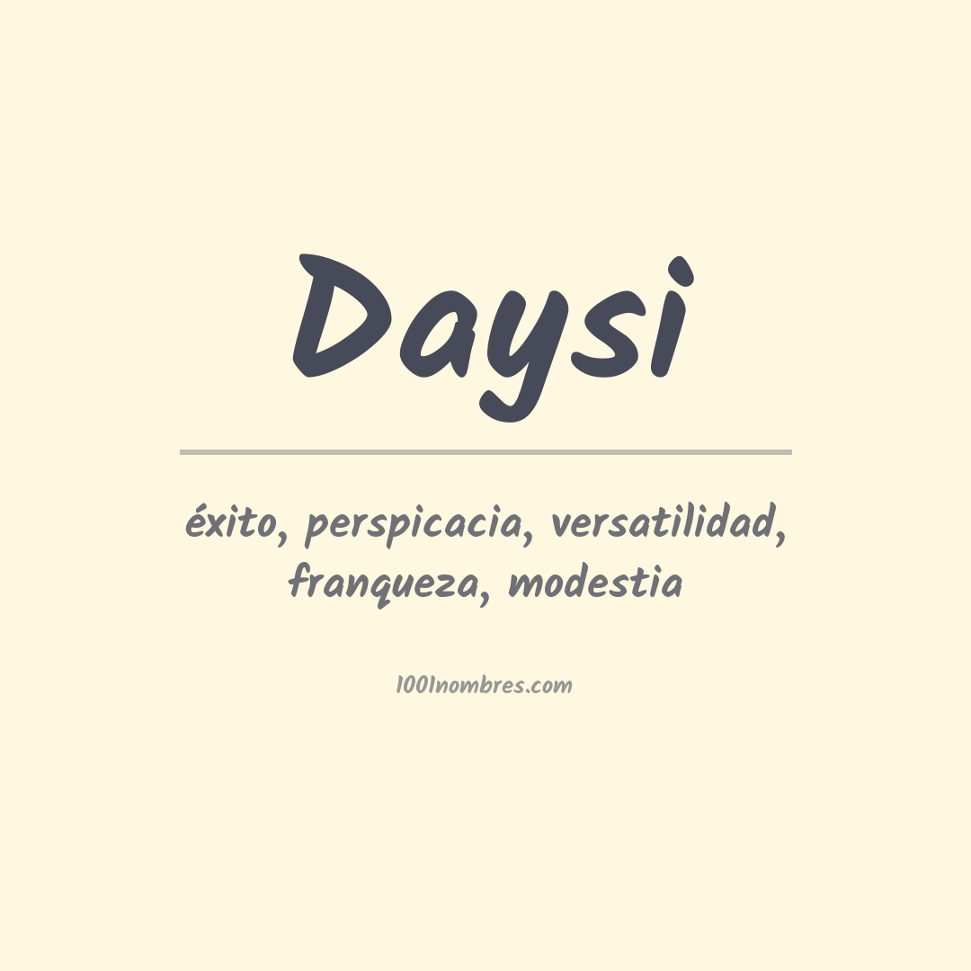 Significado del nombre Daysi