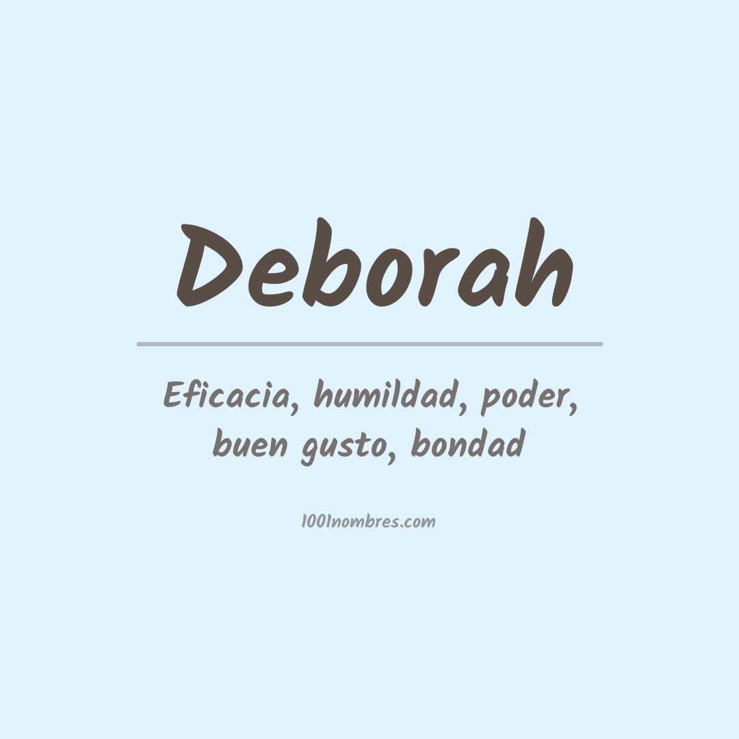Significado del nombre Deborah