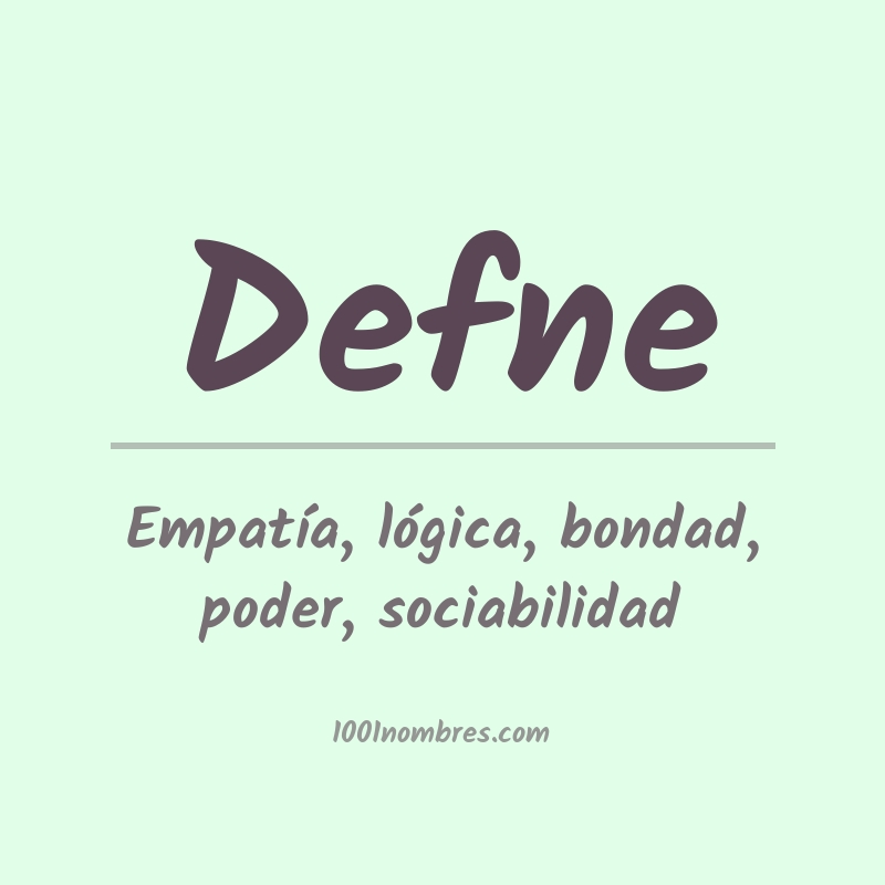 Significado del nombre Defne Significado del nombre Defne