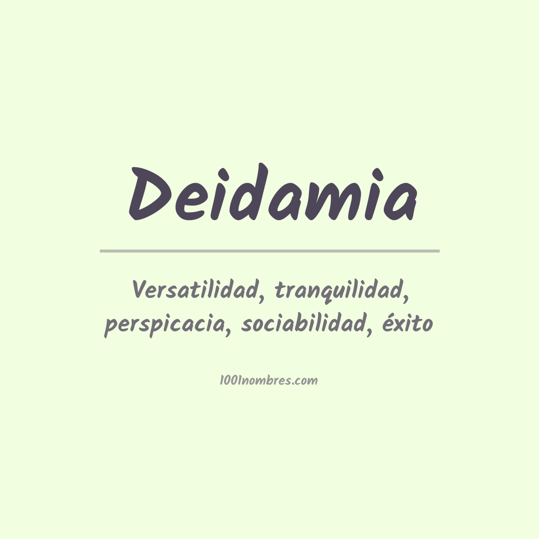 Significado del nombre Deidamia Significado del nombre Deidamia