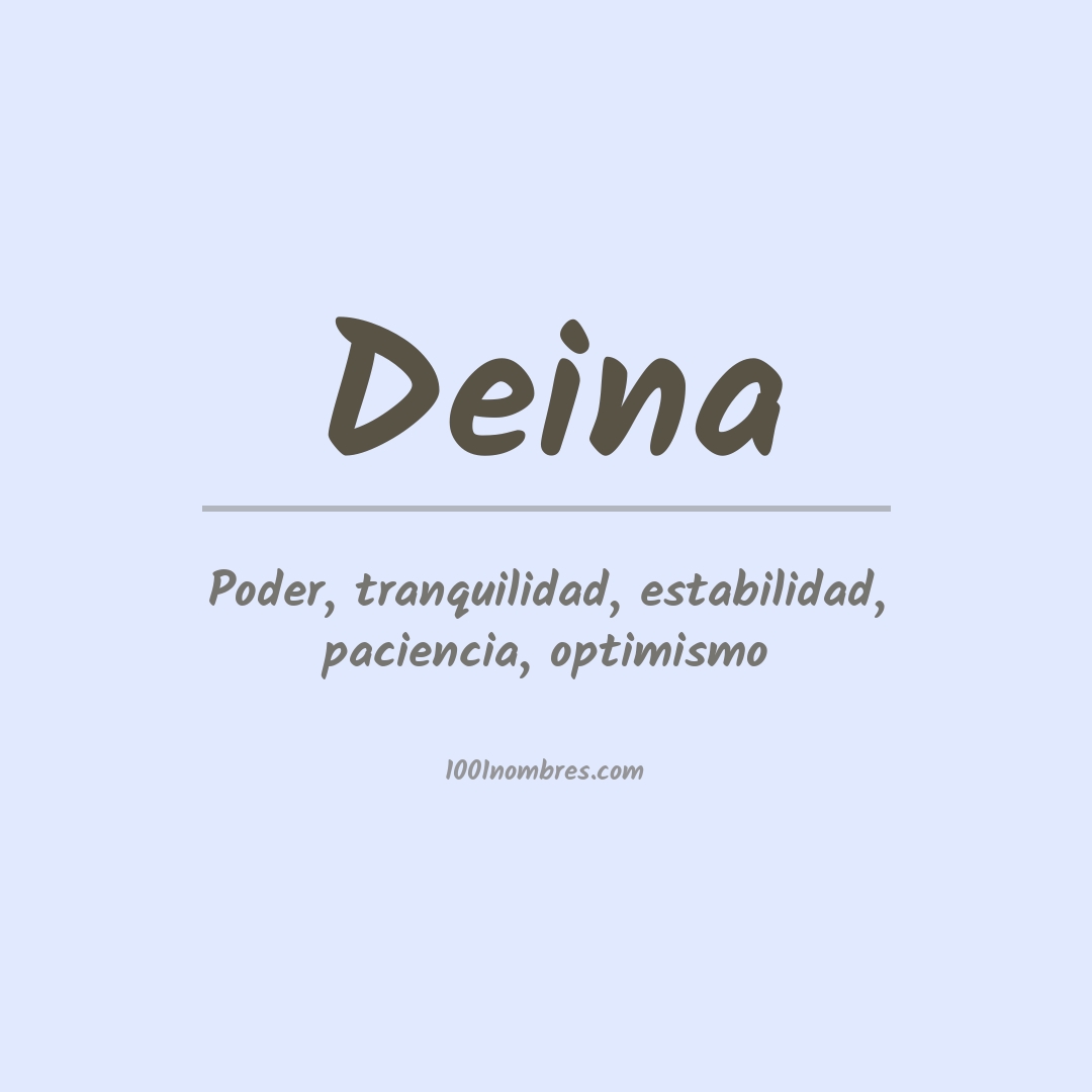 Significado del nombre Deina