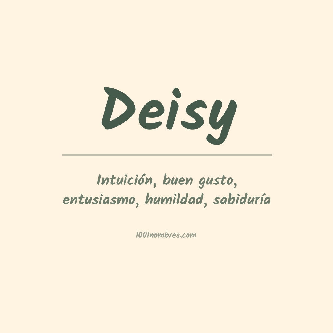 Significado del nombre Deisy