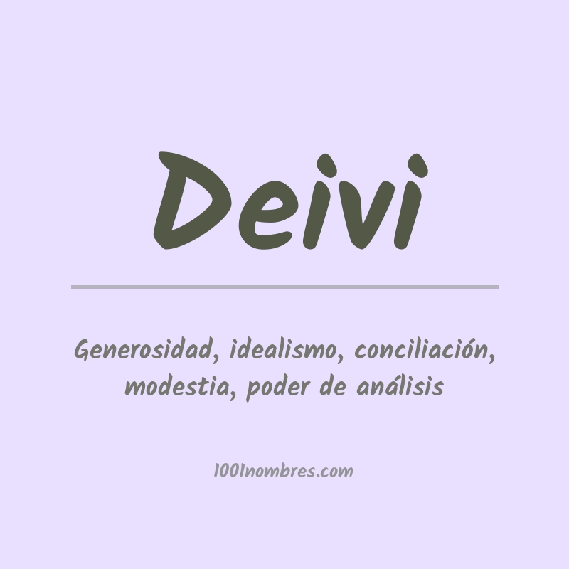 Significado del nombre Deivi