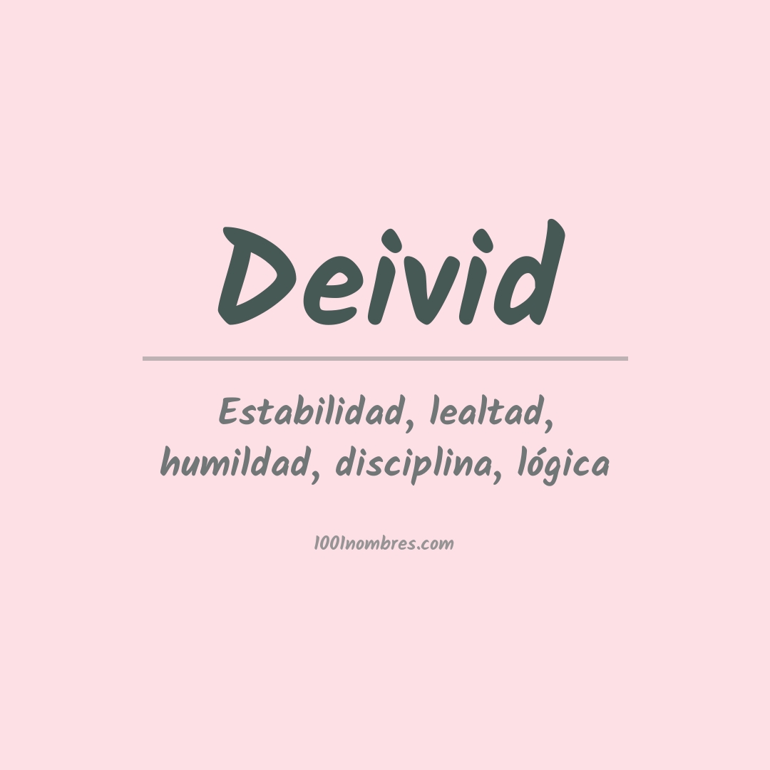 Significado del nombre Deivid