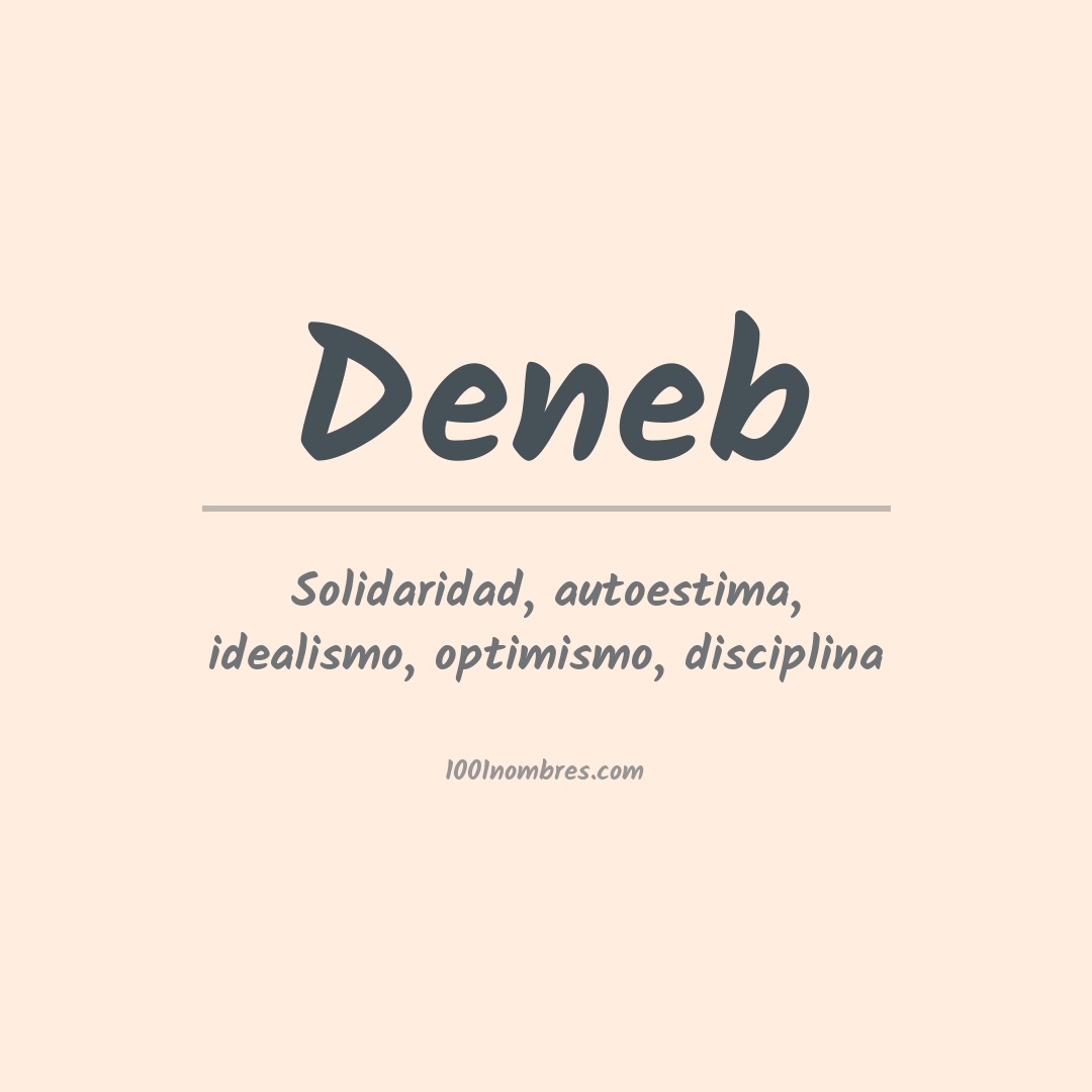 Significado del nombre Deneb