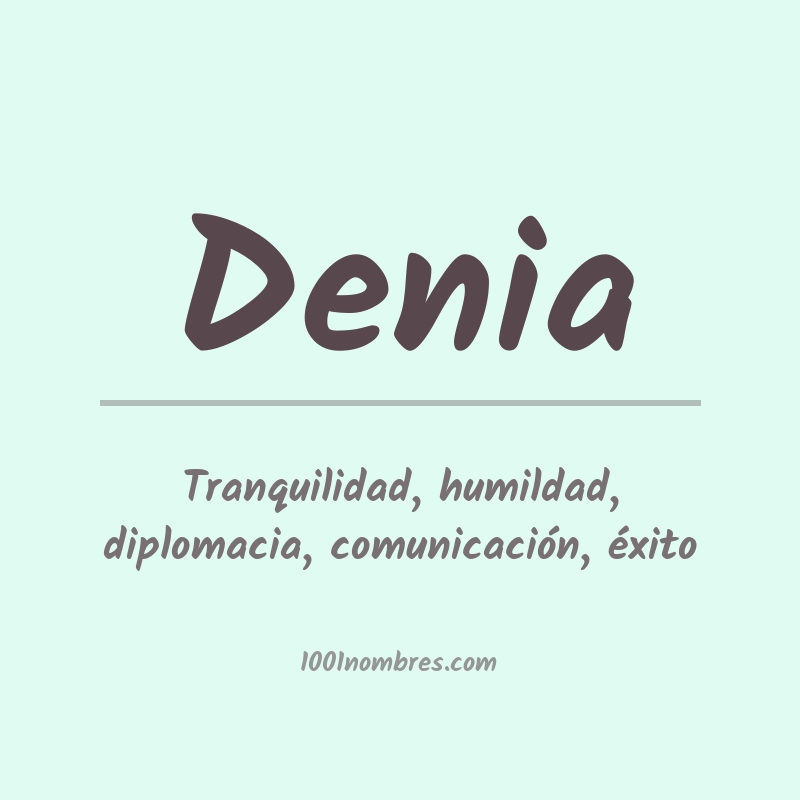 Significado del nombre Denia