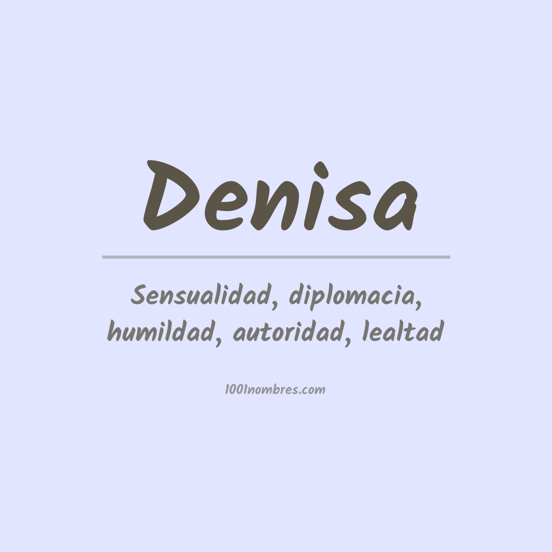 Significado del nombre Denisa Significado del nombre Denisa