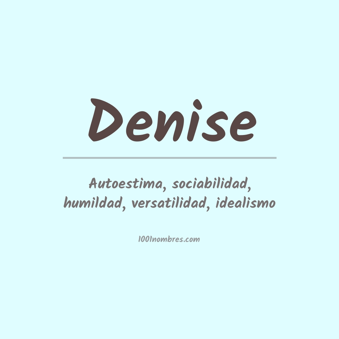 Significado del nombre Denise